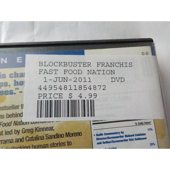 Fast Food Nation 20th Century Fox Movie DVD Rated R Blockbuster Store Video - Picture 3 of 5